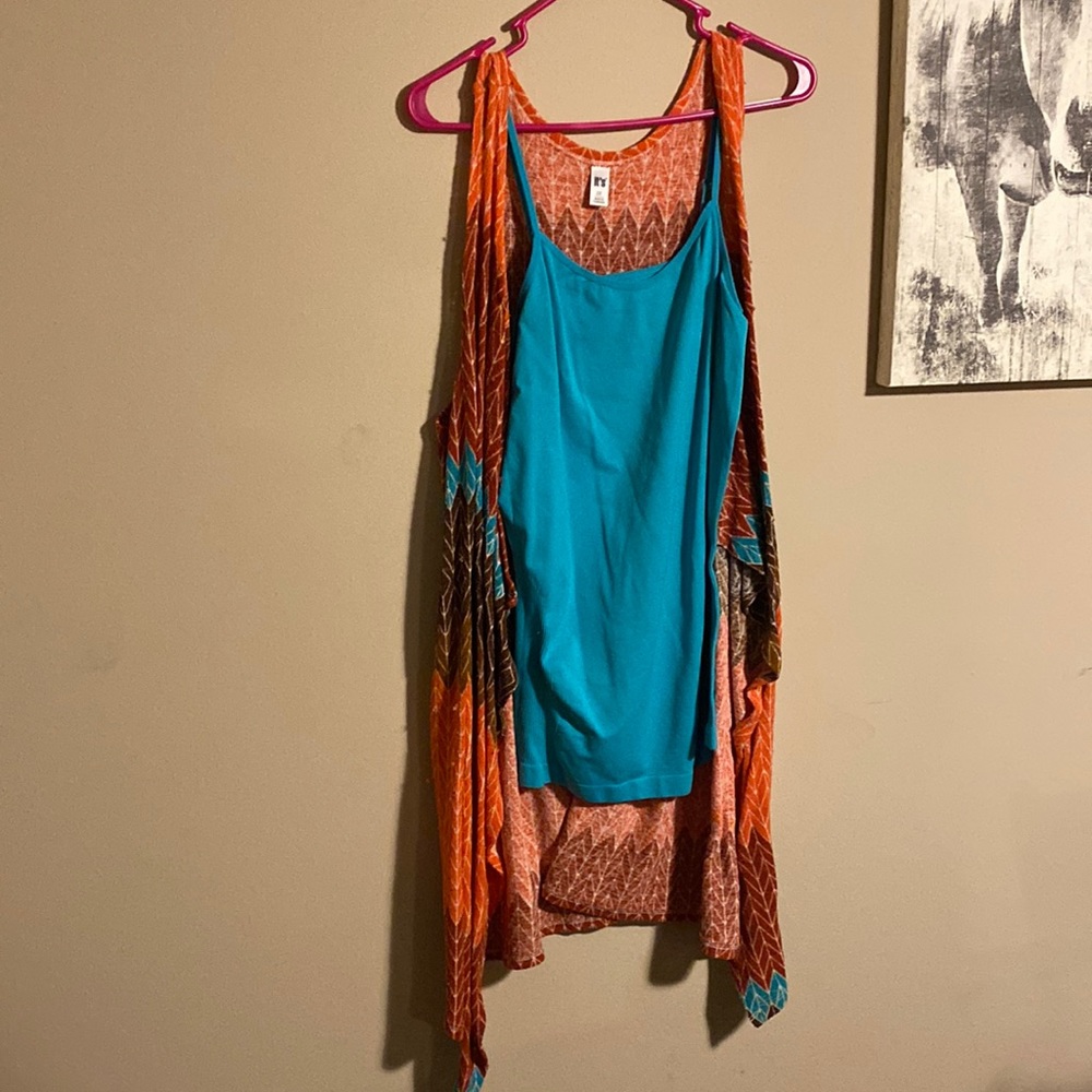 womens tank and cardigan set